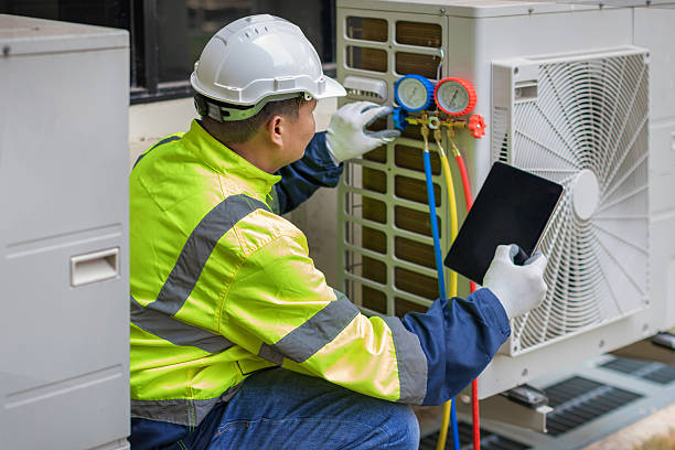 Professional Air Conditioning Repair technician working in Lewisville, IN